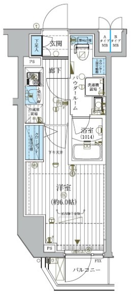 メインステージ松戸の間取り