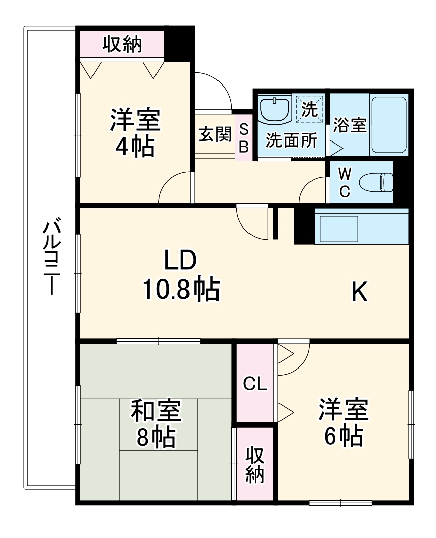 グランコート草加の間取り