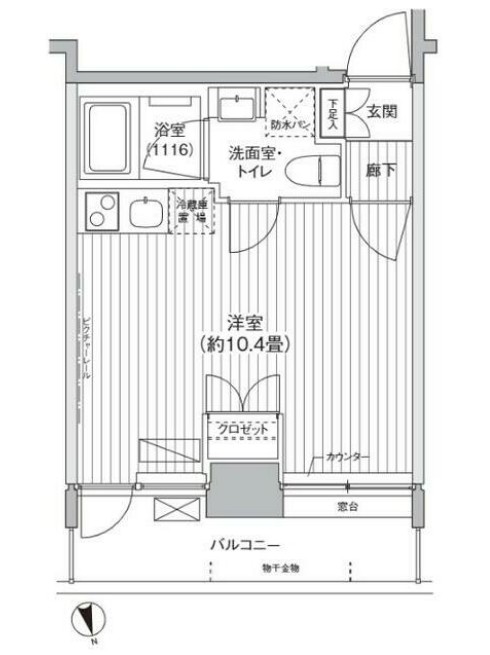 Ti-KAWASAKIの間取り