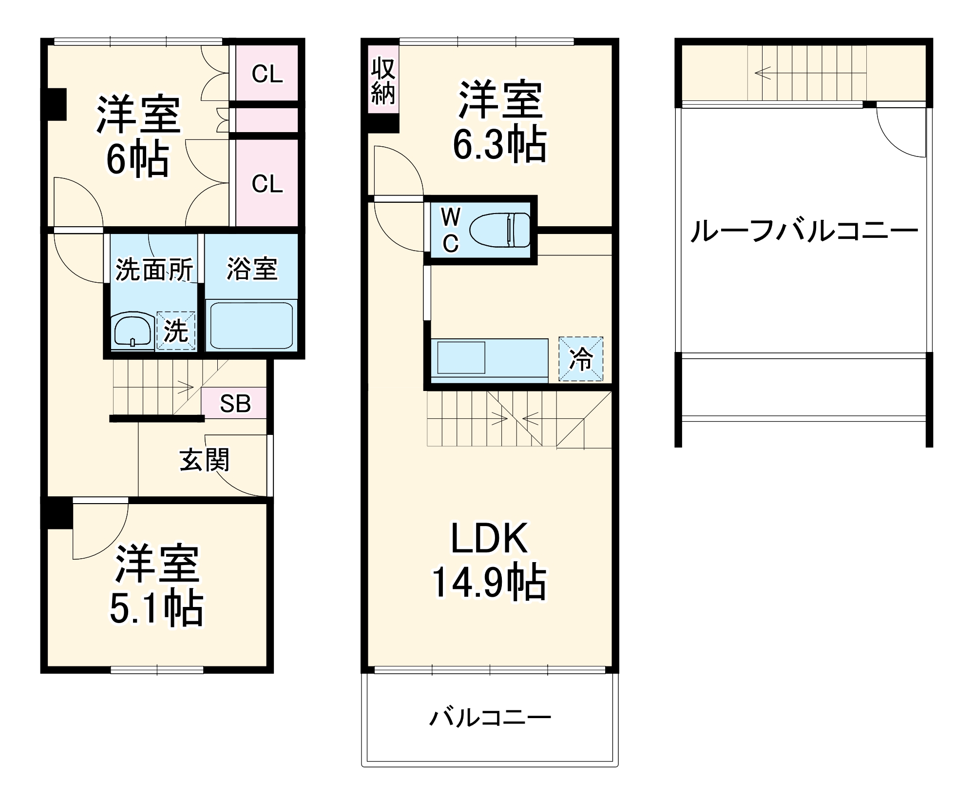 ガーデンヒルズの間取り