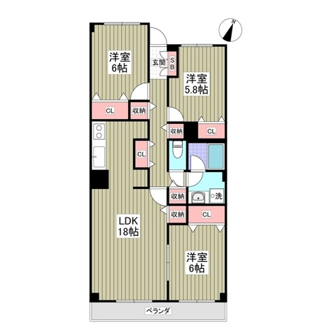 モンメール大磯の間取り