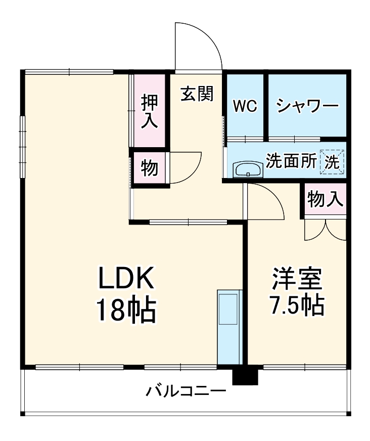 イミソーレ岩倉の間取り