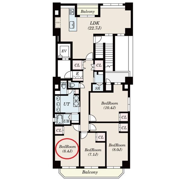 シェアハウス国際センターの間取り