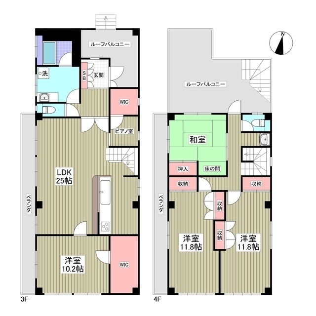 プチシャトー矢作の間取り