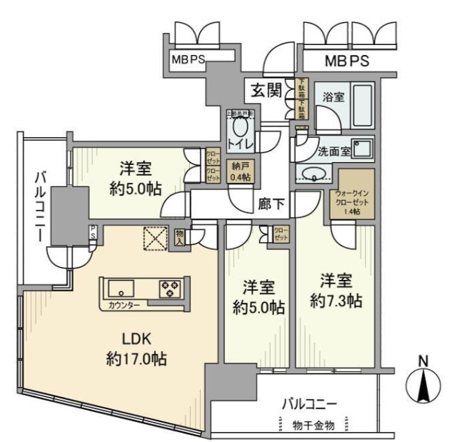 川崎ゲートタワーの間取り