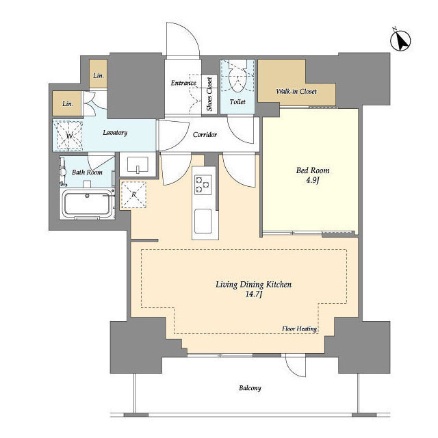 オアーゼ日暮里レジデンスの間取り