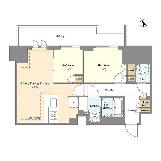 オアーゼ日暮里レジデンスの間取り