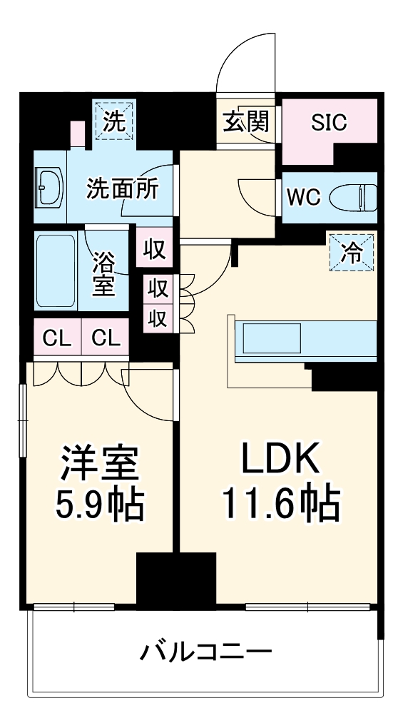 リーフシティ市川 ザ・レジデンスの間取り