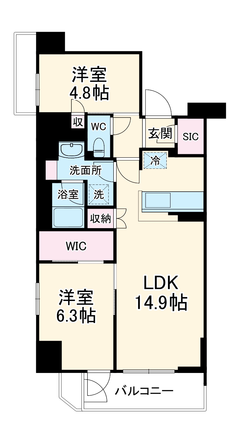 リーフシティ市川 ザ・レジデンスの間取り