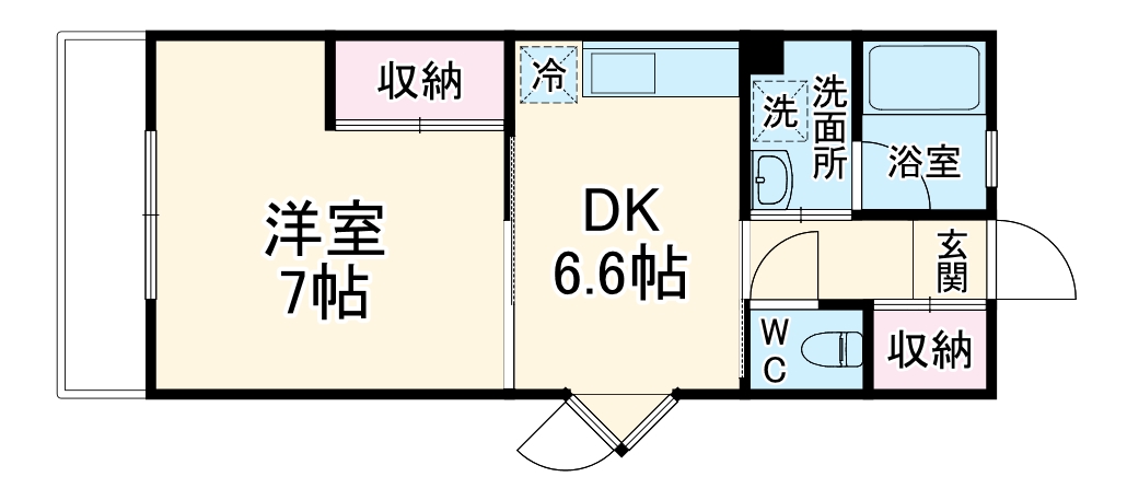 バードタウン８番館の間取り