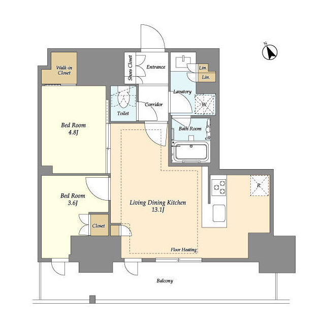 オアーゼ日暮里レジデンスの間取り