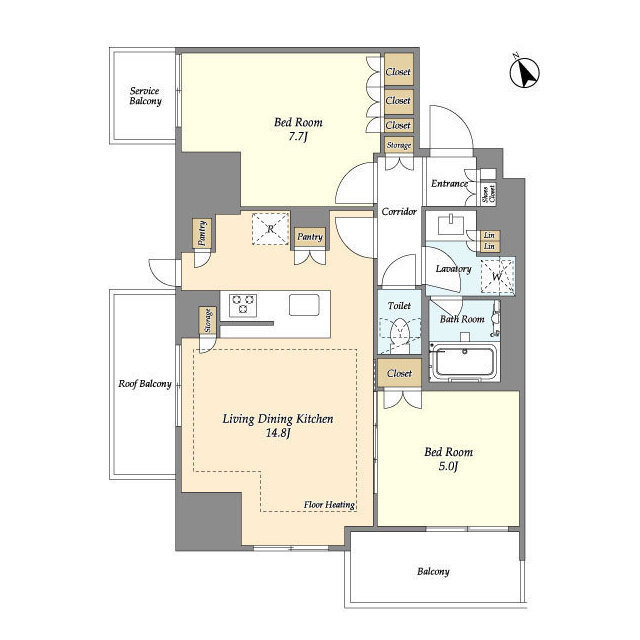 オアーゼ日暮里レジデンスの間取り