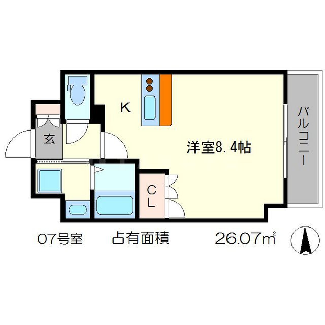 エスリード烏丸五条駅前の間取り