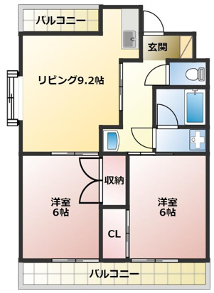 坂井戸マンションの間取り