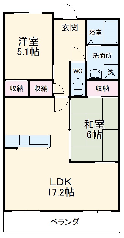 カーサベルジオーノの間取り