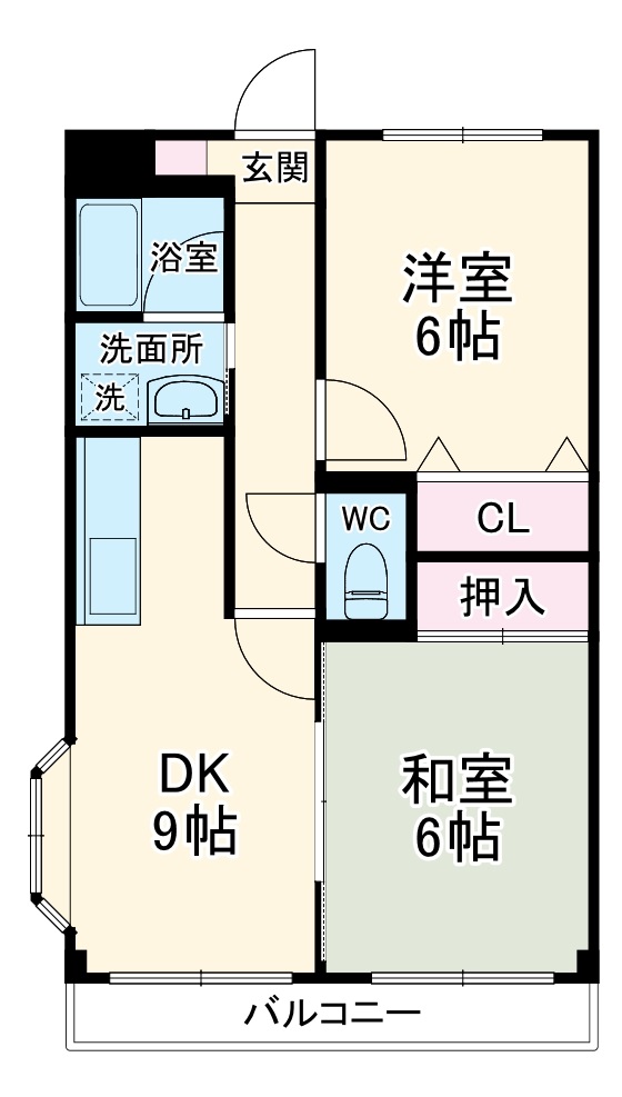メゾンドソランジュの間取り