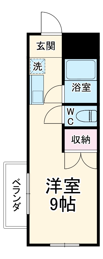 シャトー岐西の間取り