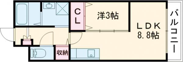 PHOENIX箱崎南の間取り