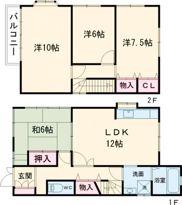 藤井町1丁目戸建住宅の間取り