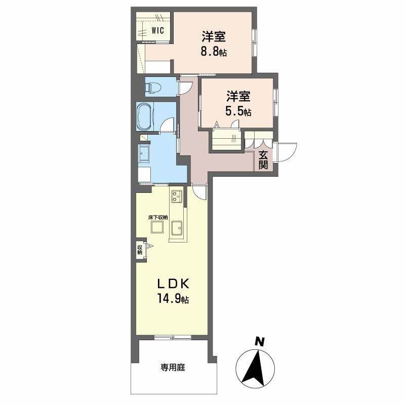 シャーメゾンフェレザの間取り