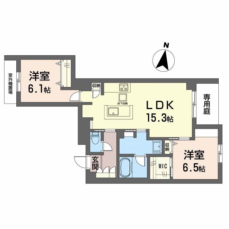 シャーメゾンフェレザの間取り