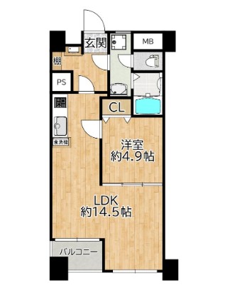 サーラ川口128の間取り