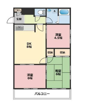 ヴィラ上溝南の間取り