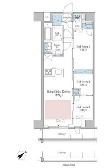 アーバネックス早稲田の間取り
