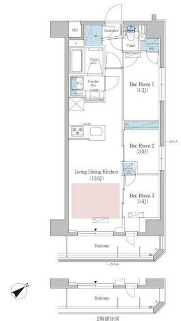 アーバネックス早稲田の間取り