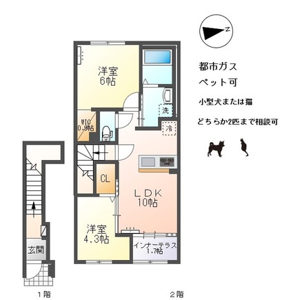 アルパインローズ Cの間取り