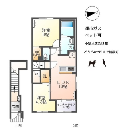 アルパインローズ Cの間取り