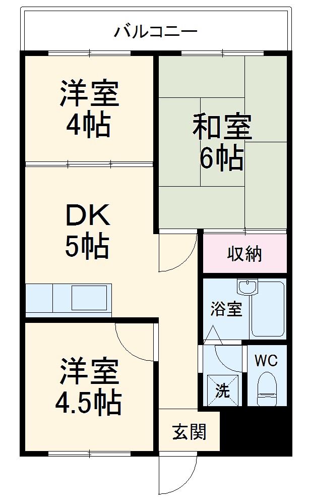 ロイヤルマンション大倉山の間取り
