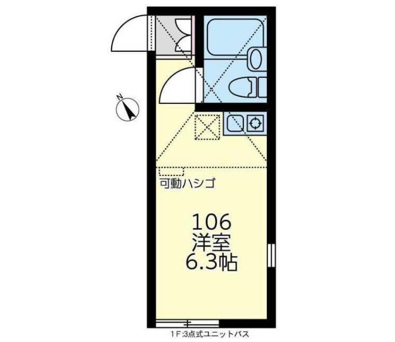 ユナイト塩浜ガリレオの間取り