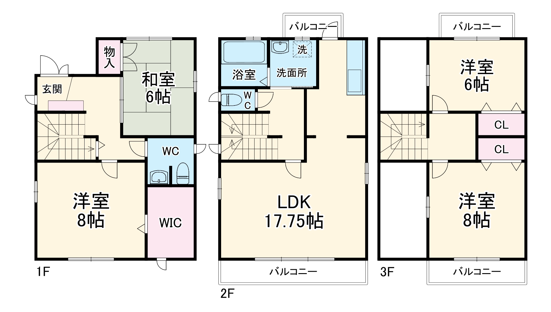 泉3丁目貸家の間取り