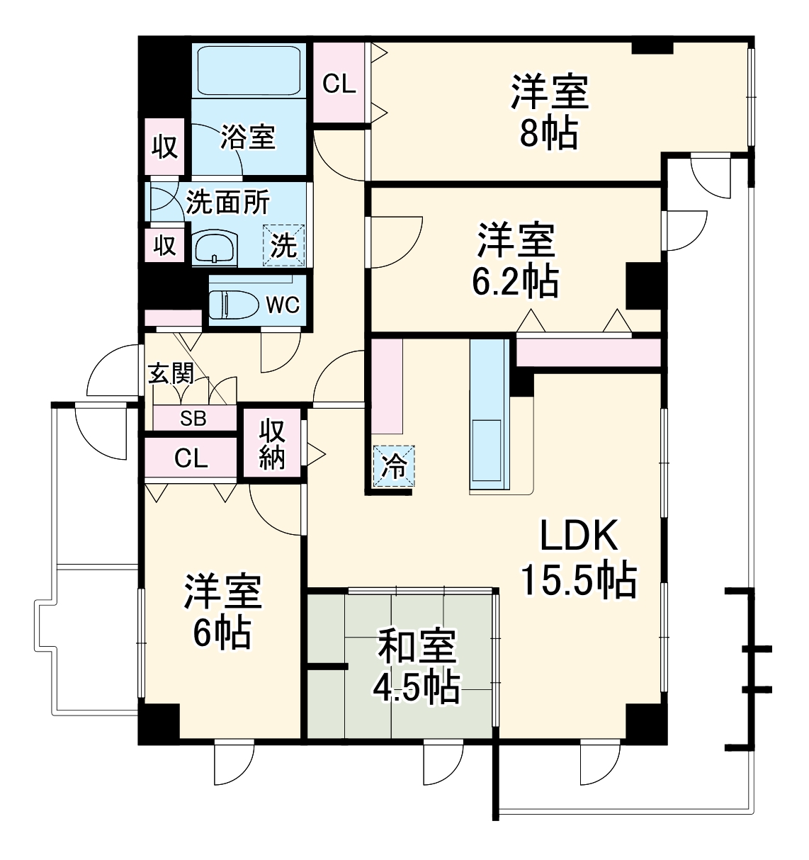 アラモード パレスの間取り