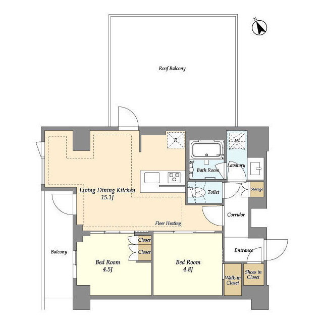 オアーゼ日暮里レジデンスの間取り