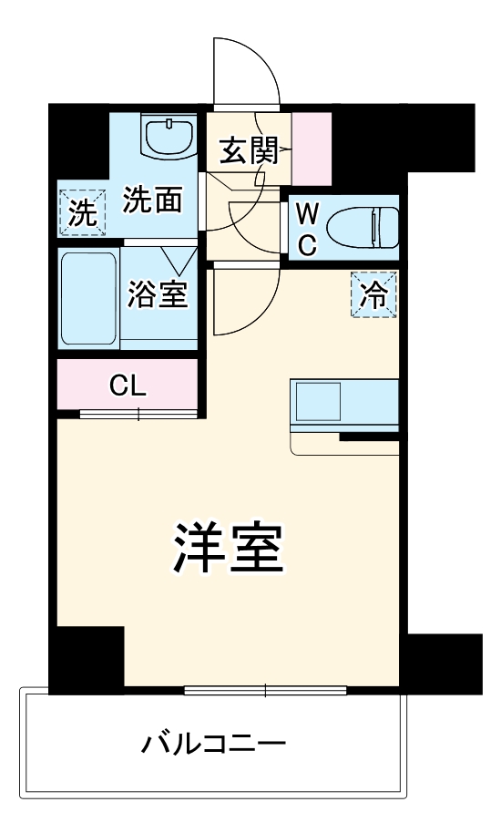 MELDIA CREST TAPP新大阪WESTの間取り