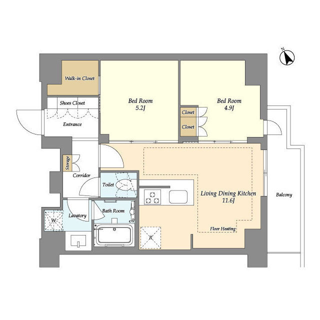 オアーゼ日暮里レジデンスの間取り