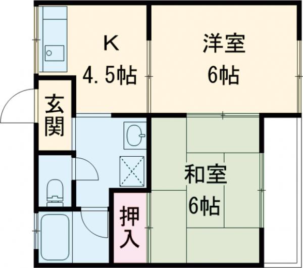 もえぎ荘の間取り
