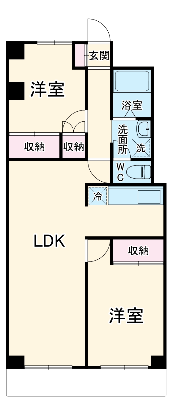 中銀衣笠マンシオンの間取り