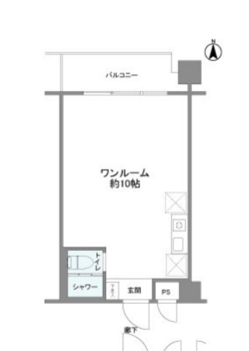 音羽町の完工年月(1989年1月)築の賃貸マンションの間取り