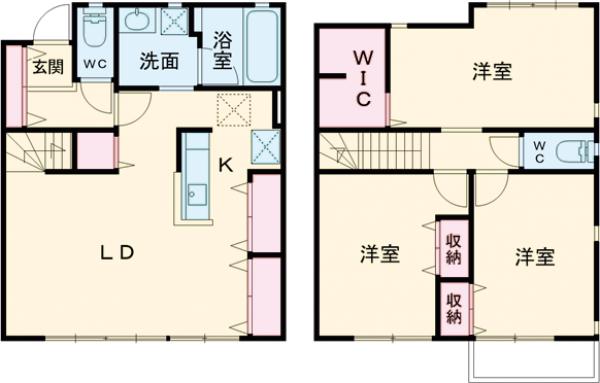 SUNSET MALL Dの間取り