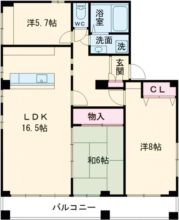 スカイプラザ中野の間取り