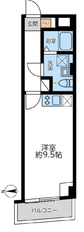 グランカーサ馬込Ⅰ・0403号室の間取り