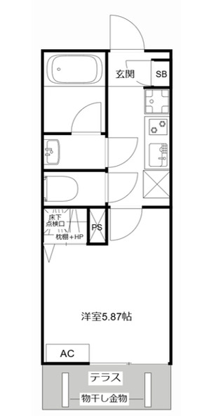 MQuarto鶴瀬の間取り