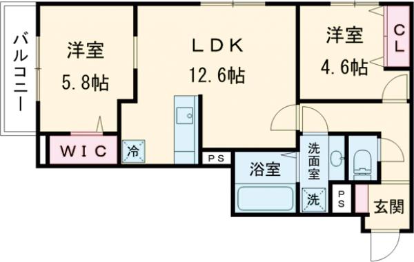 TORISIA殿城の間取り