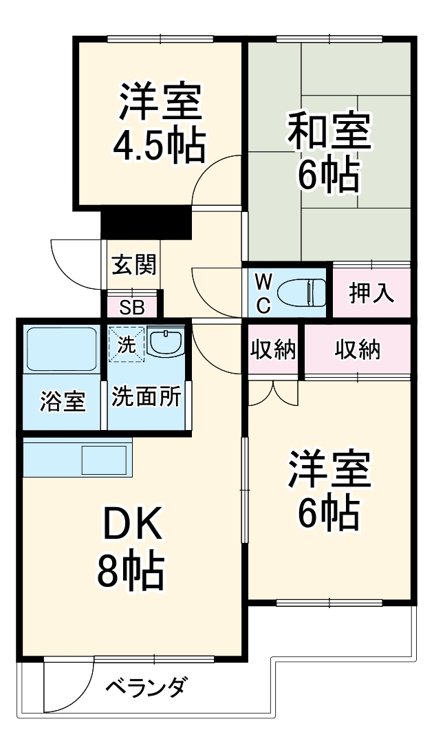 サンライフ75の間取り