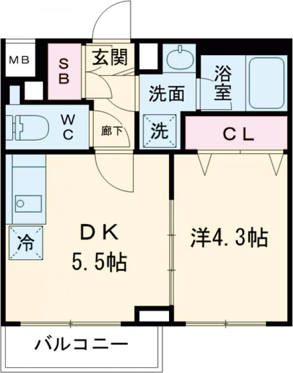 GENOVIA京成立石Ⅴの間取り