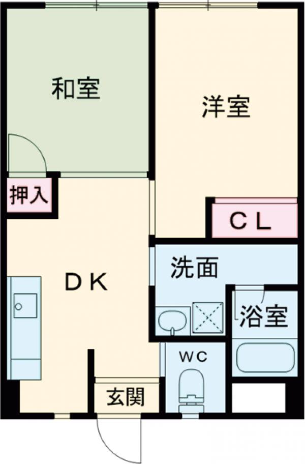 忠岡グリーンハイツの間取り