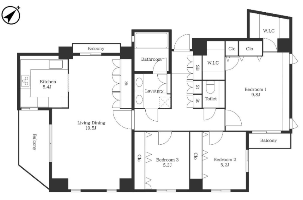 KSハウス・201号室の間取り